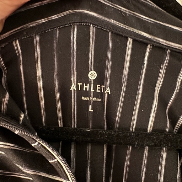 Athleta Striped Elite Half Zip - Picture 5 of 8